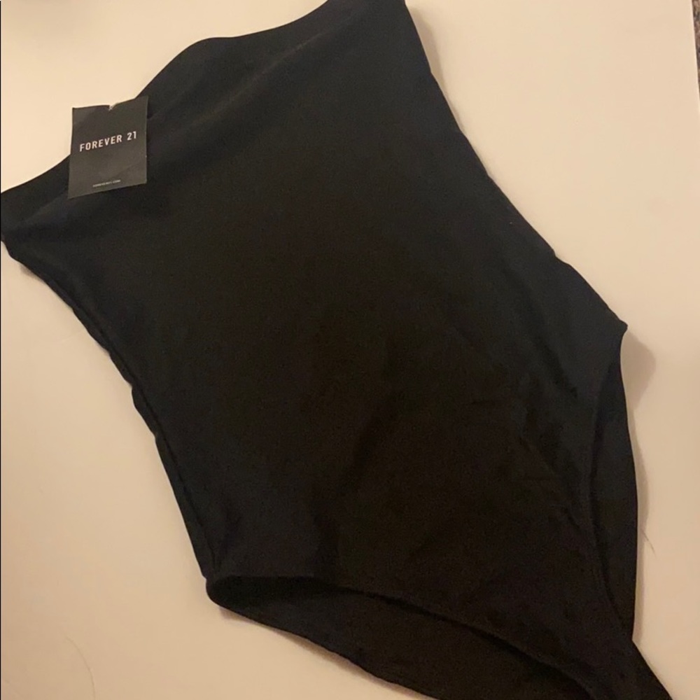 black tube top body suit